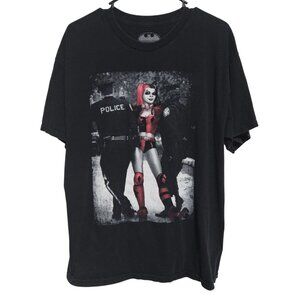 DC Comics Batman Harley Quinn Graphic T-Shirt Mens Size XL Black Short-Sleeve
